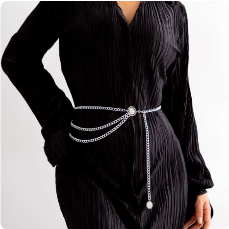 Ceinture chaîne dorée