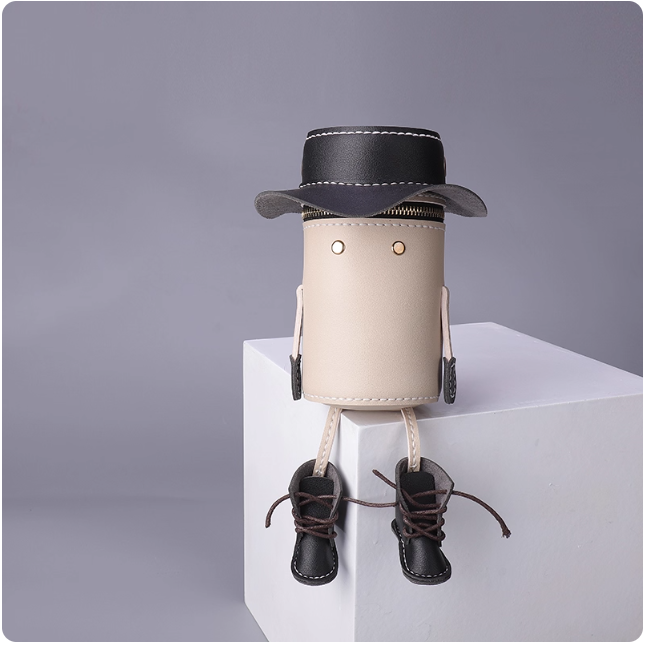 Sac bandoulière en forme de bonhomme