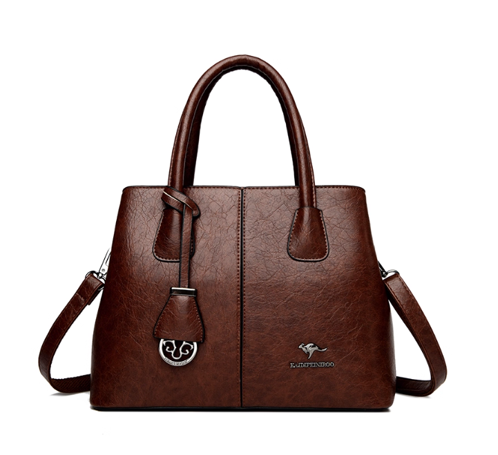 Sac à main en cuir gris