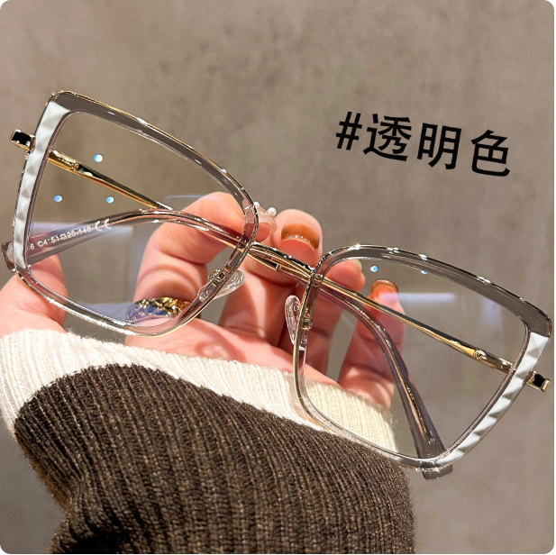 Lunettes à monture transparente