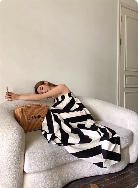 Sac Chanel en osier