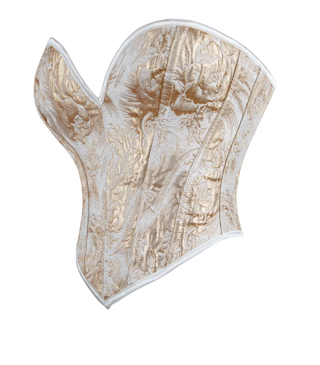 Corset brocart doré
