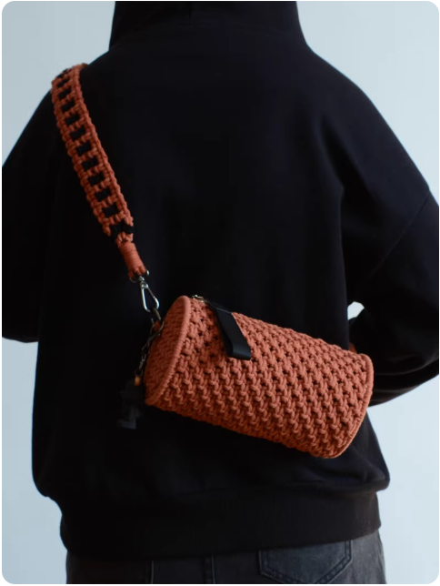 Sac bandoulière crocheté