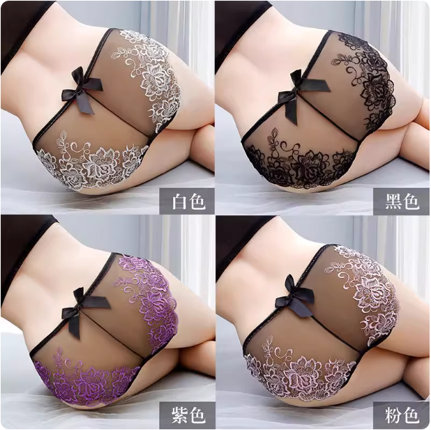 Culottes transparentes en dentelle