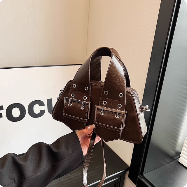 Sac à main géométrique noir