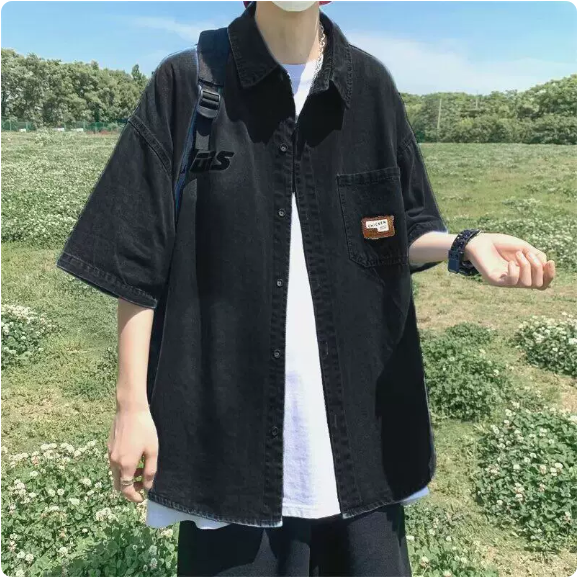 Chemise en jean décontractée
