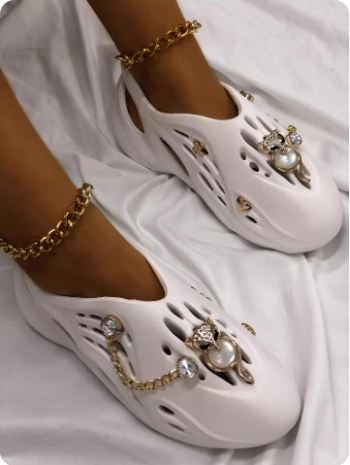 Sabots fantaisie beige