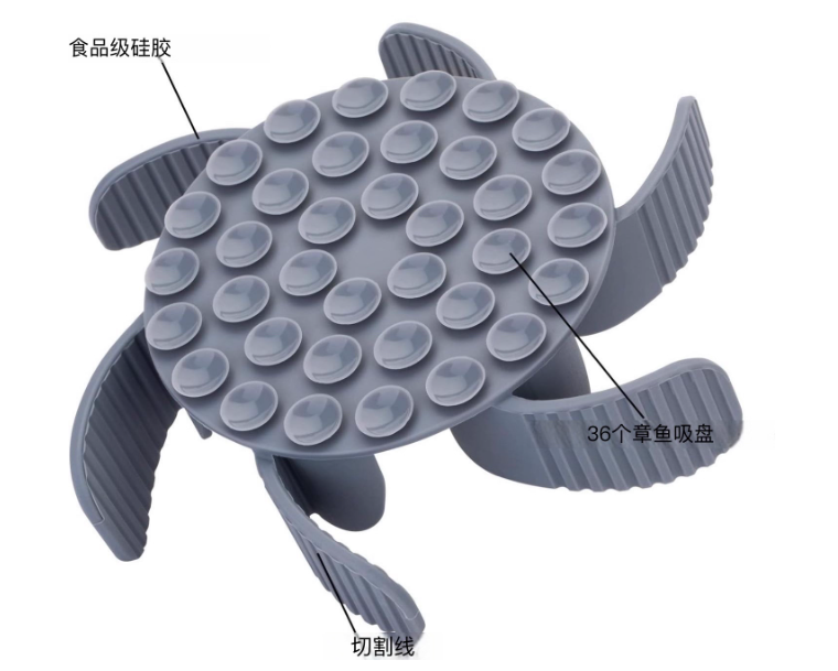 Tapis d'alimentation en silicone anti-glouton pour chien