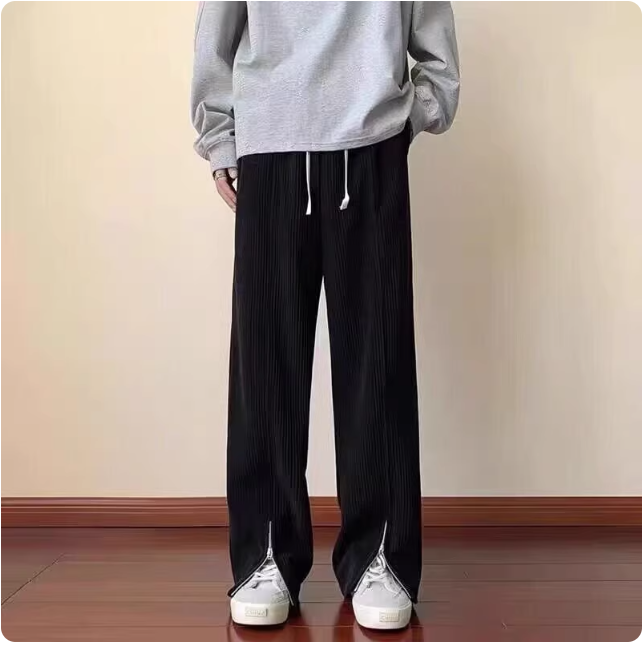 Pantalon ample en velours côtelé