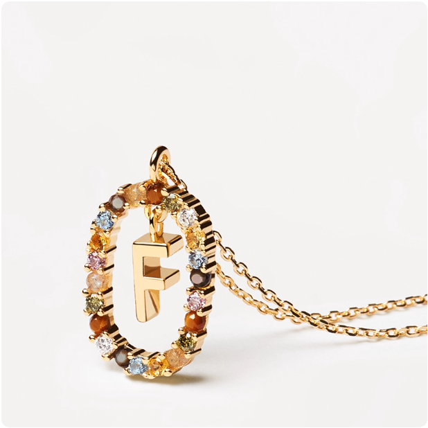 Collier personnalisé avec pendentif initiale