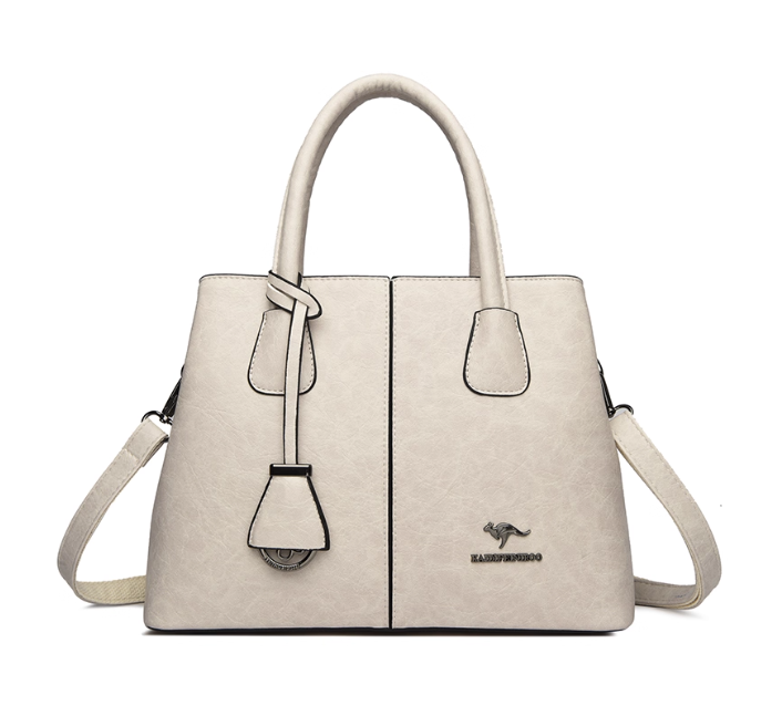 Sac à main en cuir gris