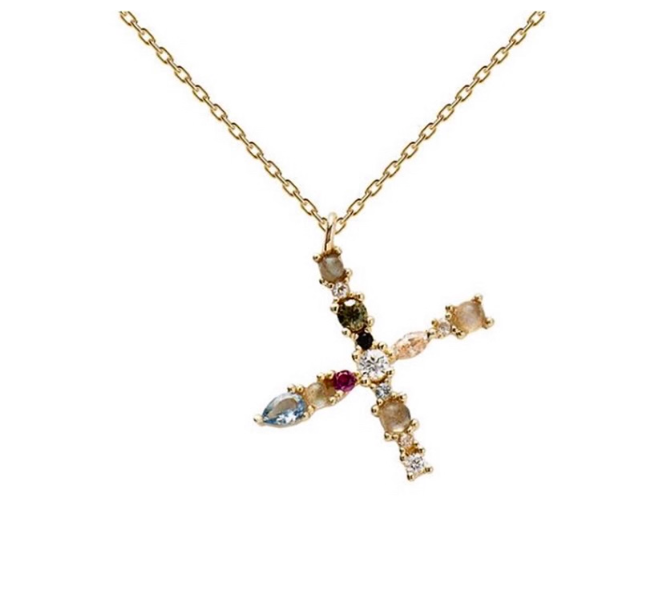 Collier pendentif lettre personnalisée
