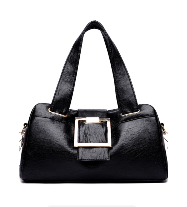 Sac à main en cuir brun