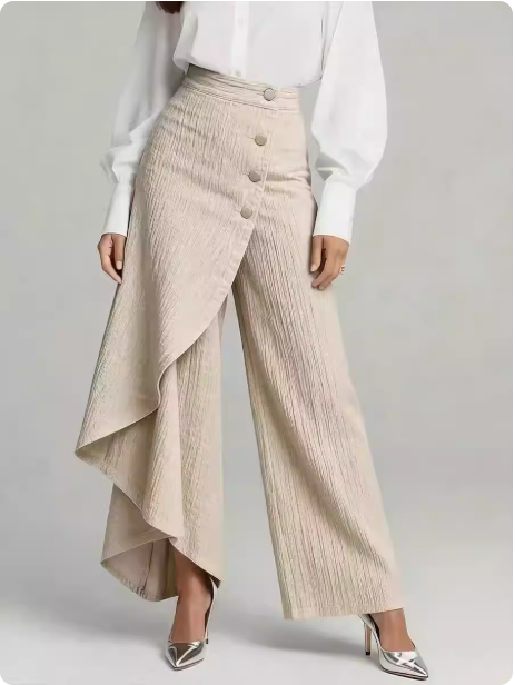 Pantalon asymétrique en jean