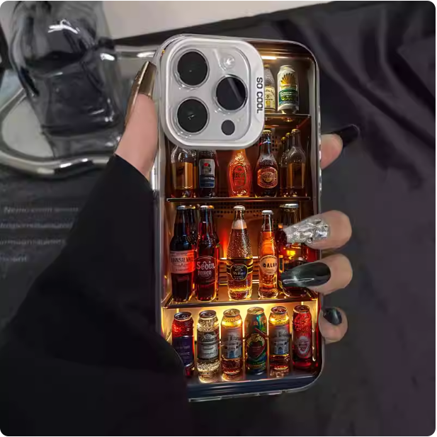 Coque de téléphone mini frigo