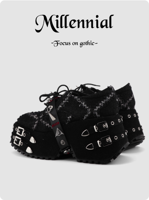 Chaussures plateforme gothiques