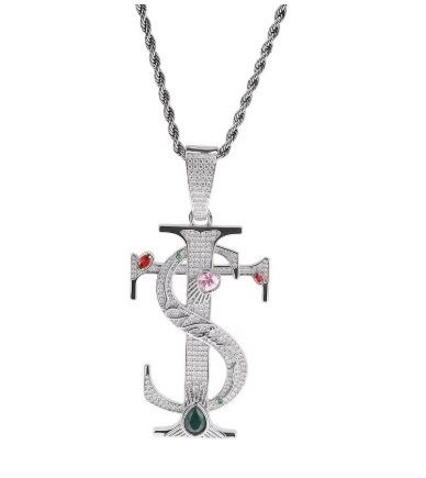 Collier pendentif serpent doré
