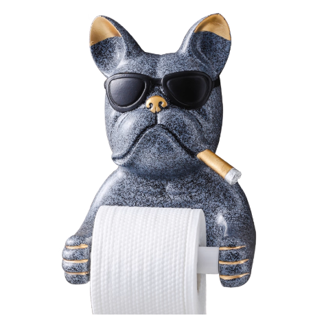 Porte-papier toilette bulldog