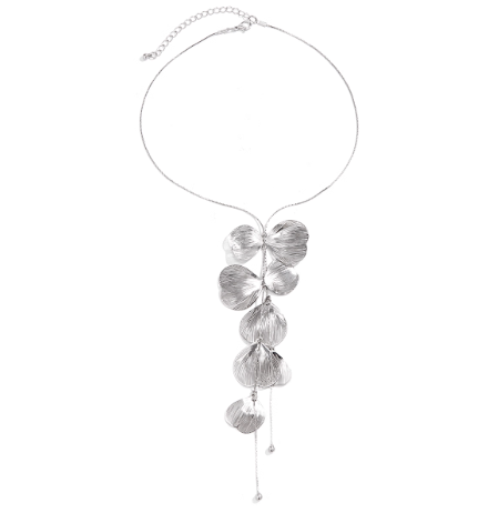 Parure de bijoux feuilles dorées