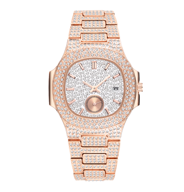 Montre de luxe en or et diamants
