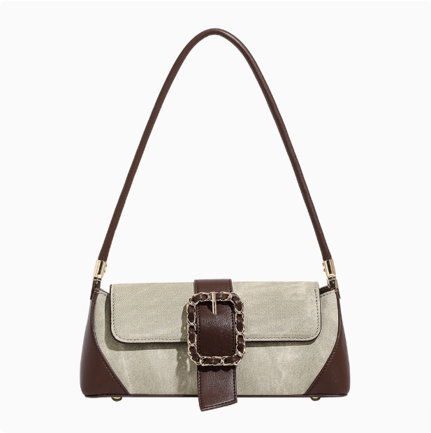 Sac à main en toile et cuir