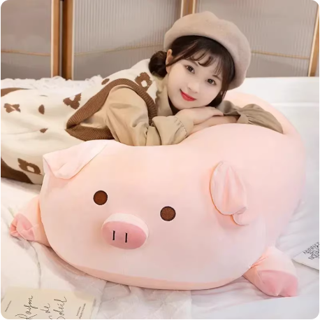Coussin peluche cochon