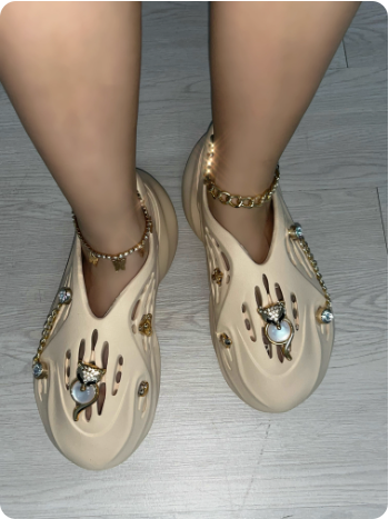 Sabots fantaisie beige