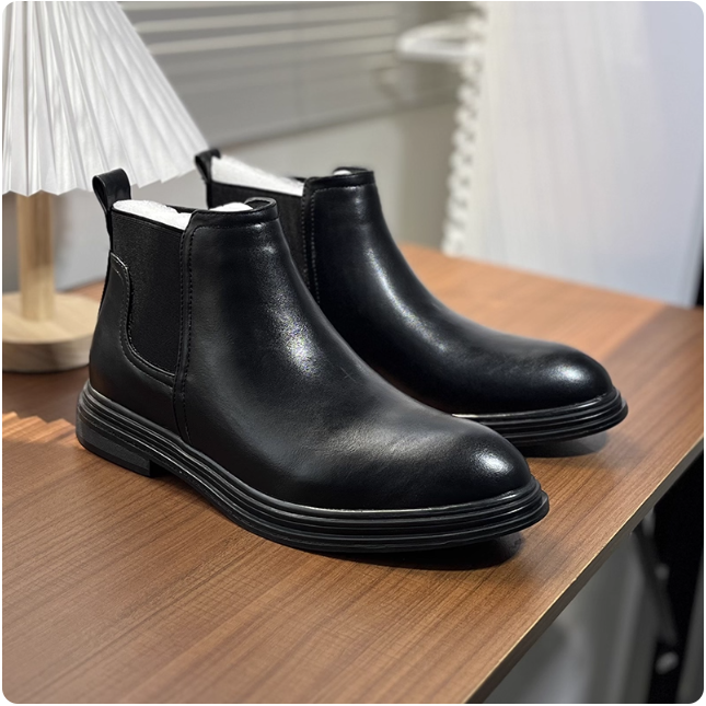 Bottines en cuir pour hommes