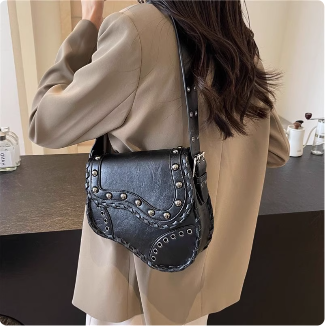Sac à main en cuir vintage