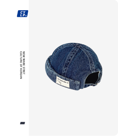 Casquette en jean streetwear