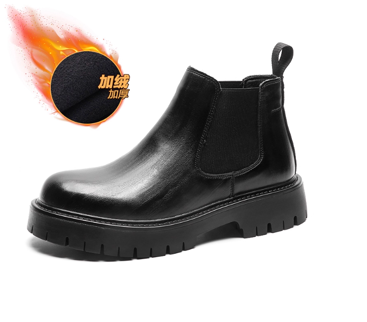 Bottes Chelsea en cuir marron