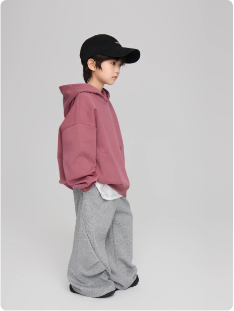 Sweat à capuche enfant rose