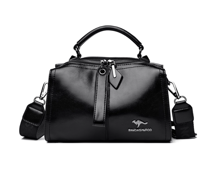 Sac à main en cuir brun