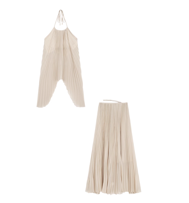 Robe longue blanche élégante