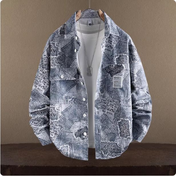 Chemise à carreaux verte pour homme