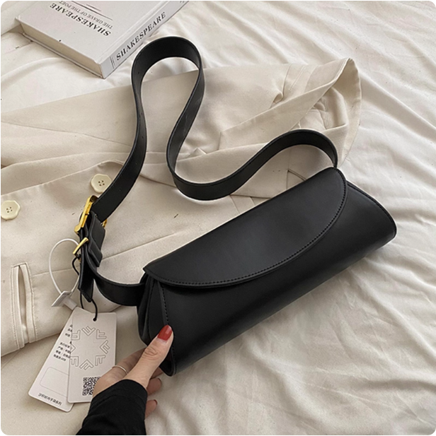 Sac à bandoulière en cuir marron