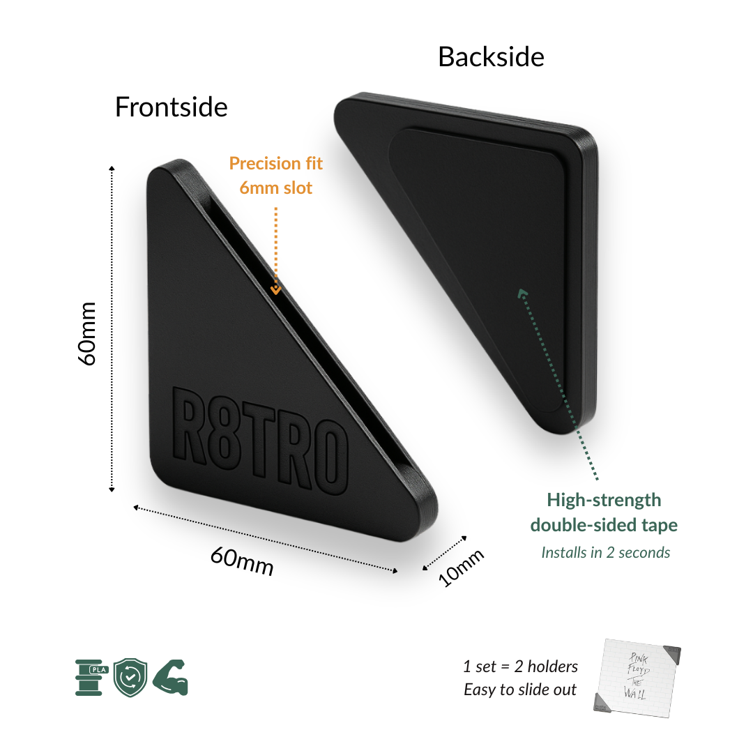 R8TRO Vinyl Album Wall Holder (9PACK)