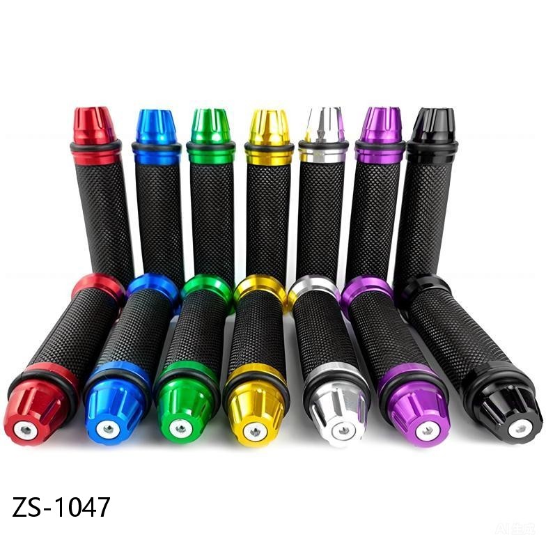 Universal Motorcycle Metal Handles with Aluminium + ABS Rubber Grip