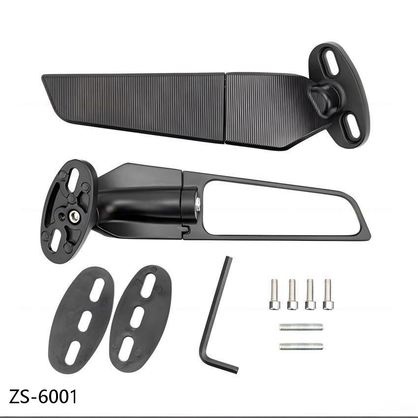 Motorcycle Rearview Mirror Mods: Wind Wings, Panels for Kawasaki, Yamaha & BMW | Wind Knife Upgrades