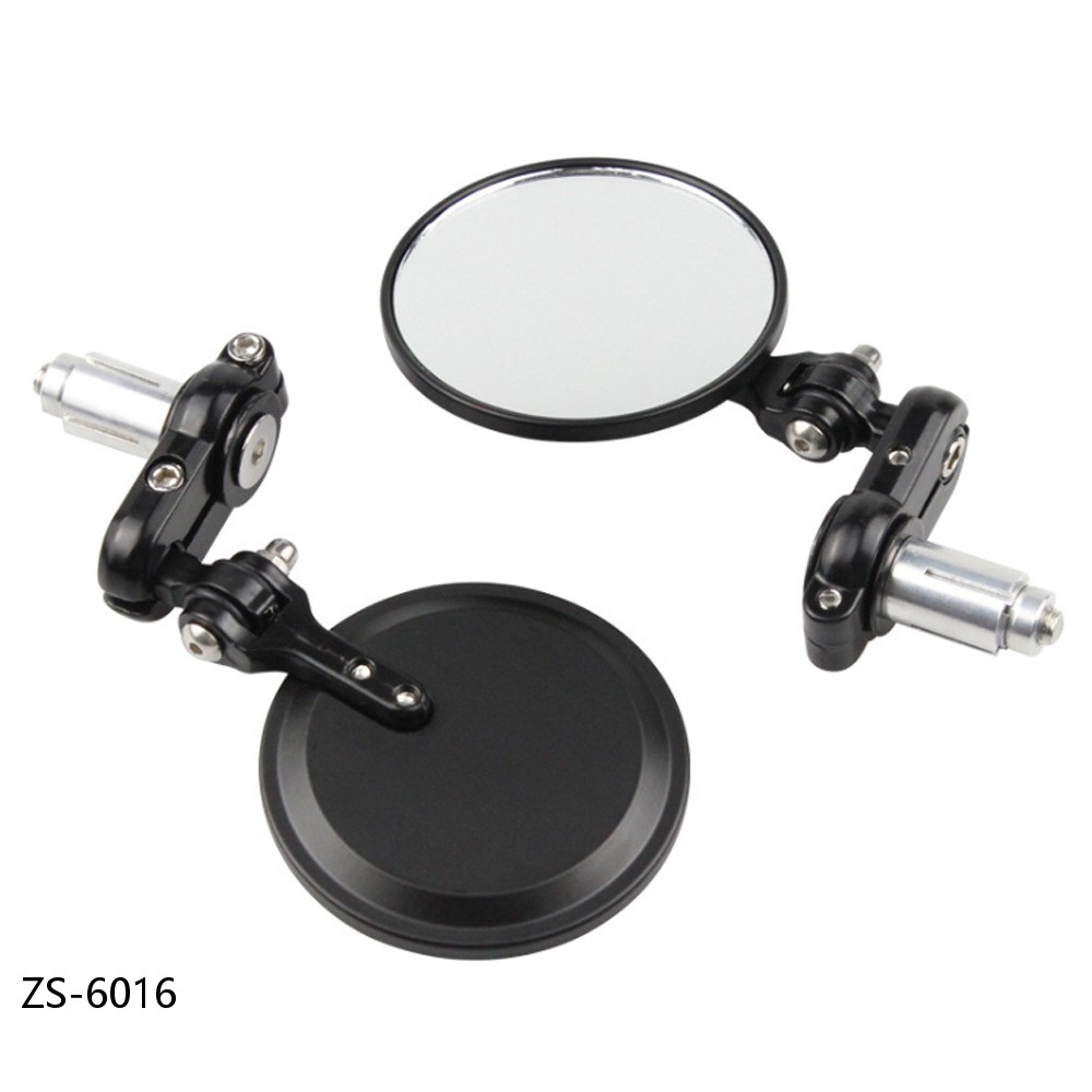 Universal Foldable Convex Motorcycle Mirrors - for 22-25mm Handlebars
