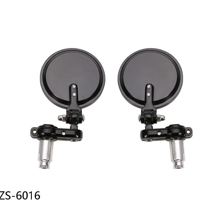Universal Foldable Convex Motorcycle Mirrors - for 22-25mm Handlebars