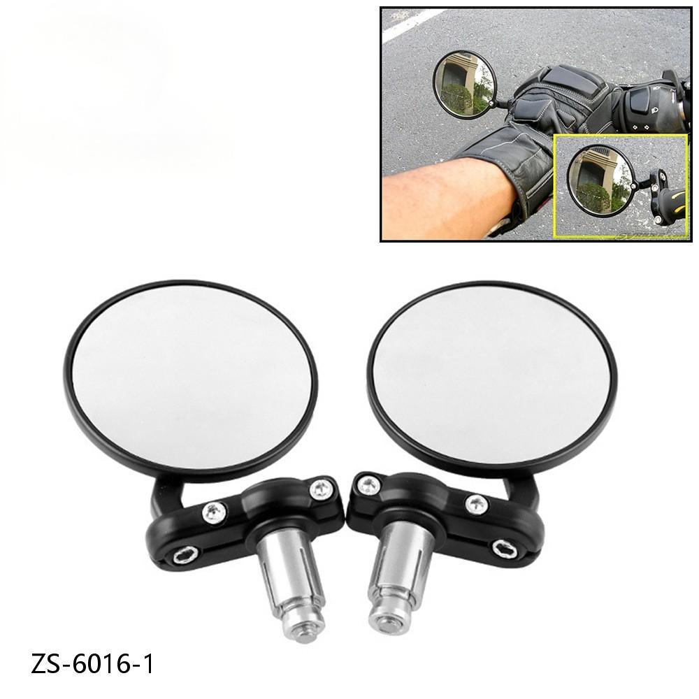 Convex Handlebar Rearview Mirrors for 22mm Motorcycle Handlebars
