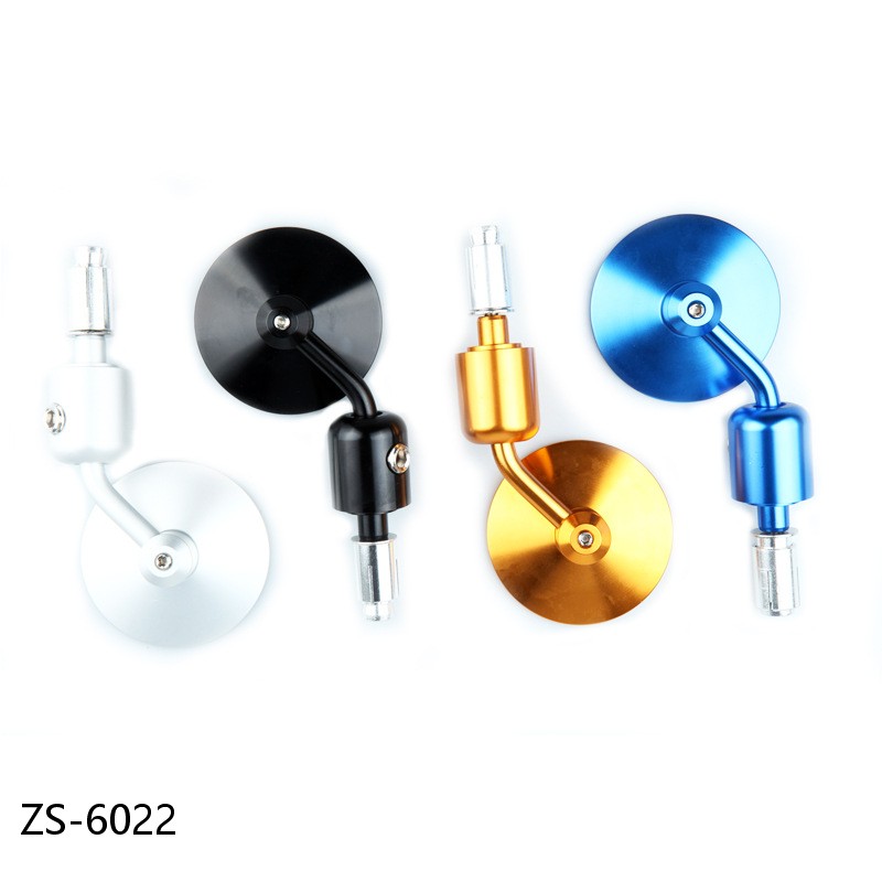 Multicolor Motorcycle Round Rearview Mirrors: Colorful Mods