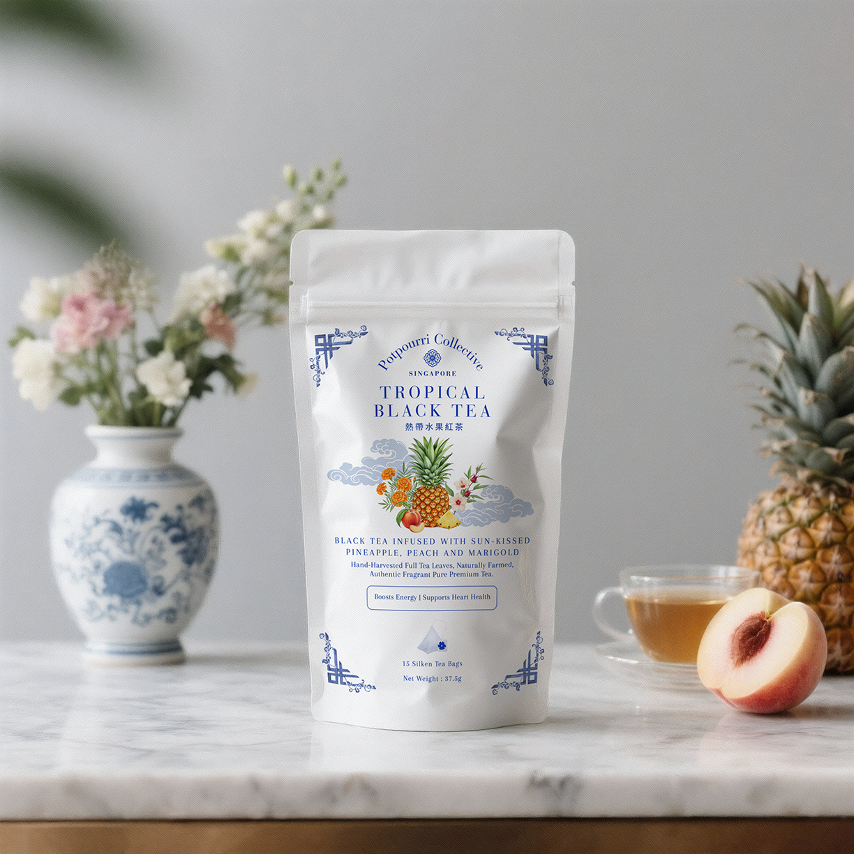 Tropical Black Tea - 15 Silken Tea Bags