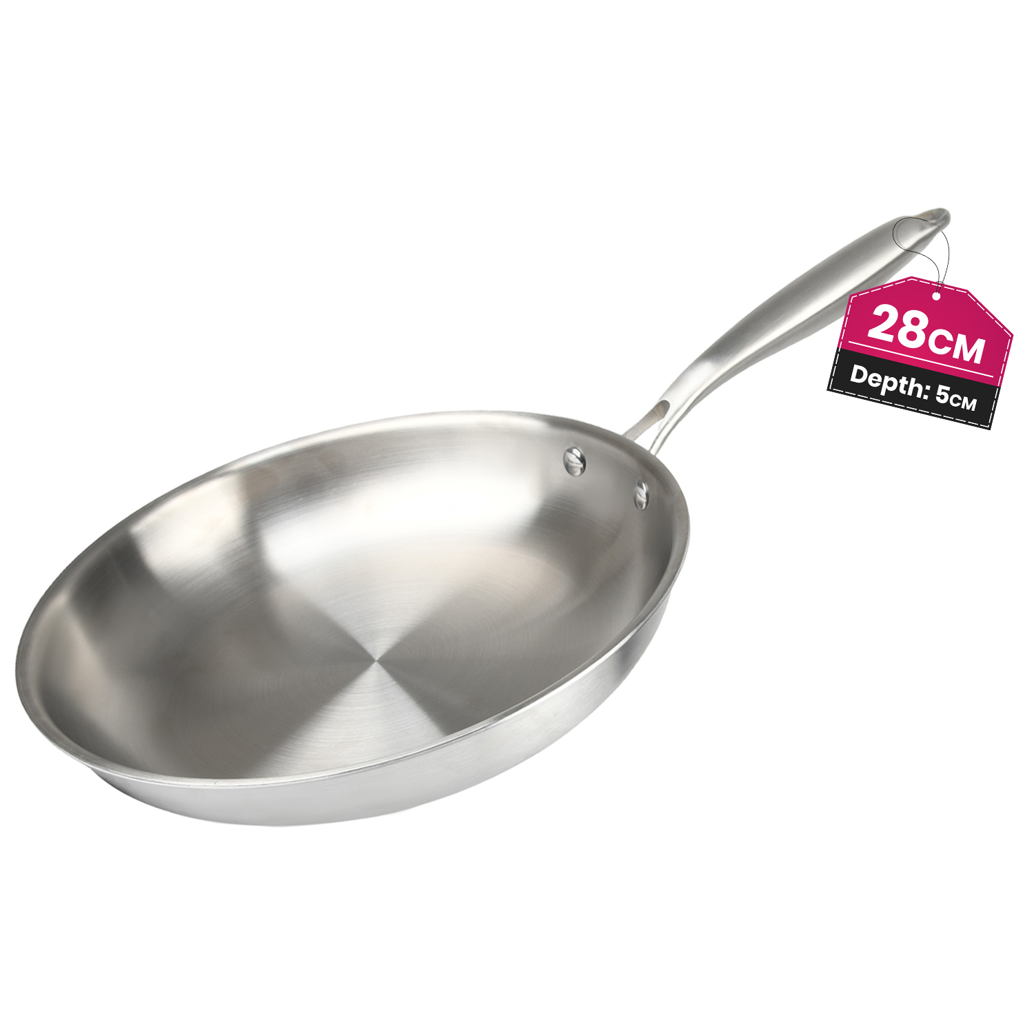 Stainless Steel Frying Pan 28cm
