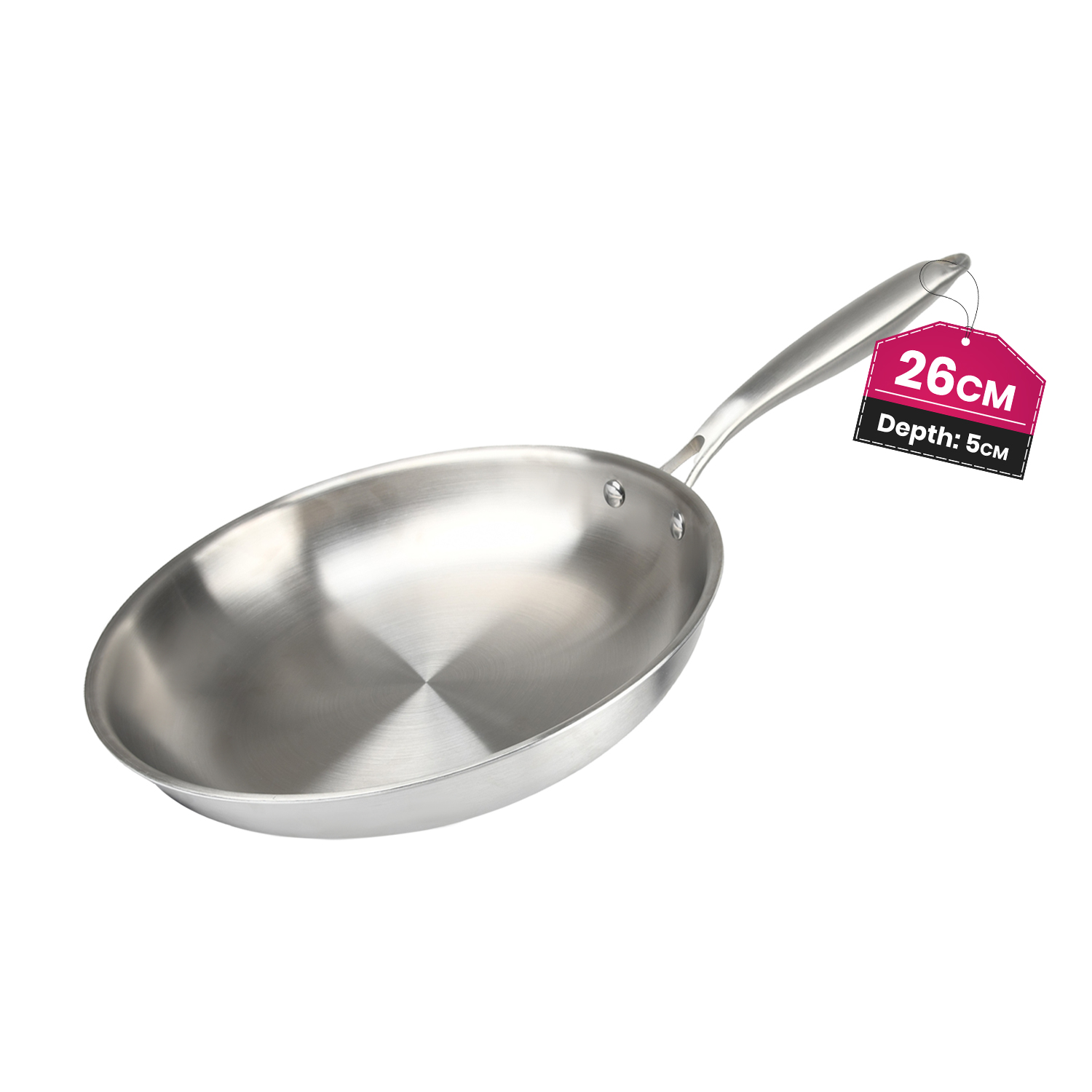 Stainless Steel Frying Pan 26cm