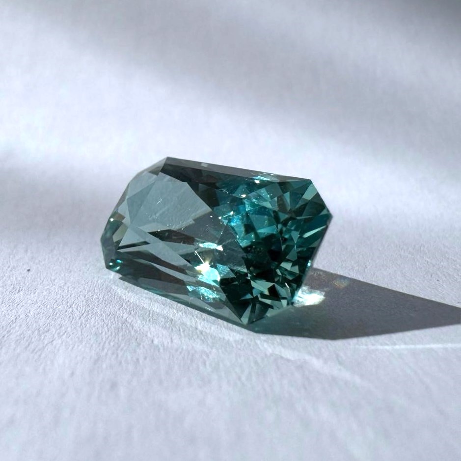 11 ct. radiant cut aquamarine