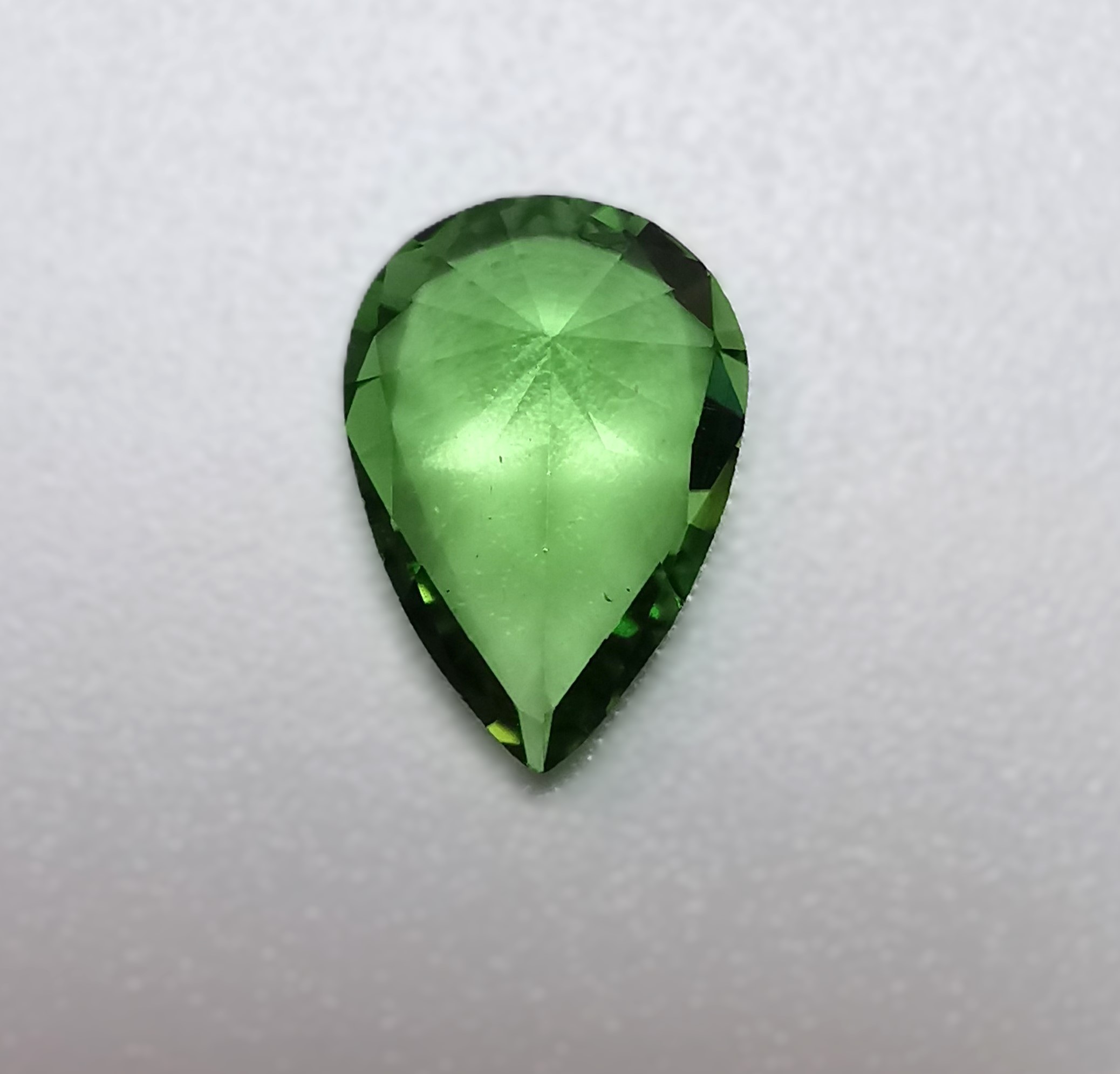 0.5 ct. pear shape tsavorite garnet
