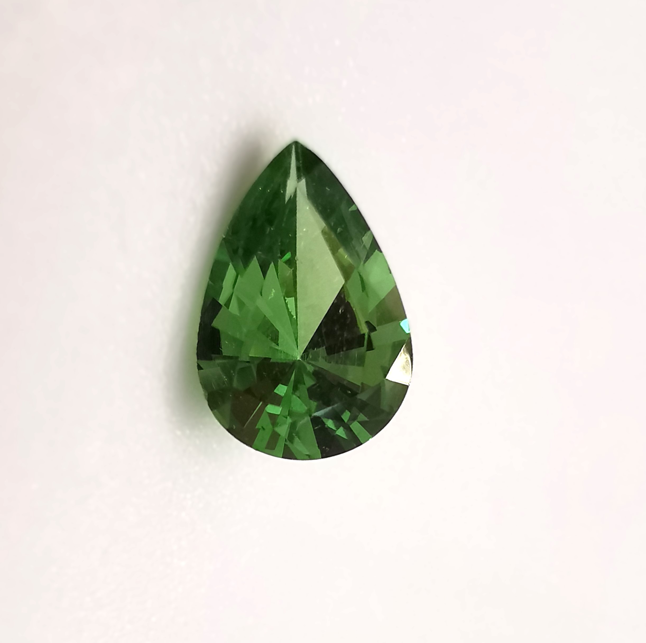0.5 ct. pear shape tsavorite garnet