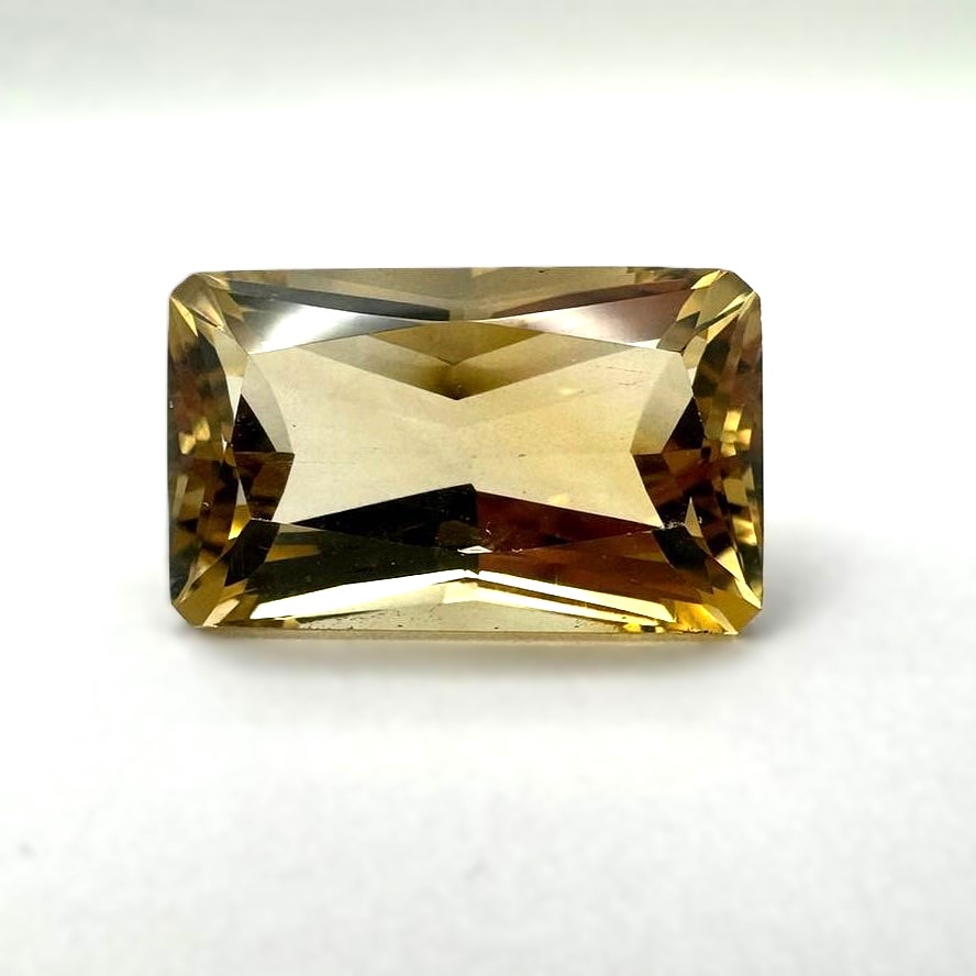 41.8 ct. radiant cut yellow citrine